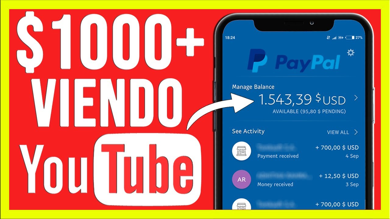 🔴 Como GANAR DINERO por Internet Viendo VIDEOS de YouTube 2022 - Ganar Dinero para PayPal