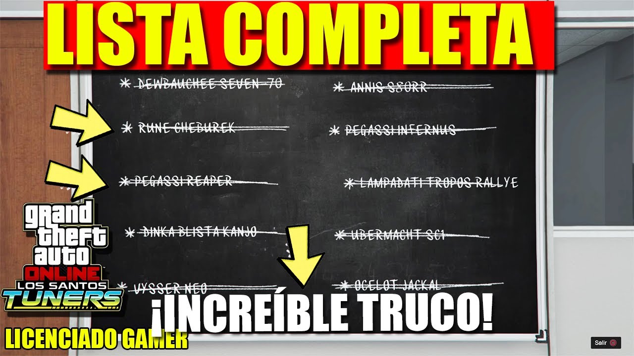 👉¡FUNCIONA! TRUCO COMPLETAR Lista EXPORTACION COCHES POCO COMUNES GTA 5 ONLINE PS4 2021