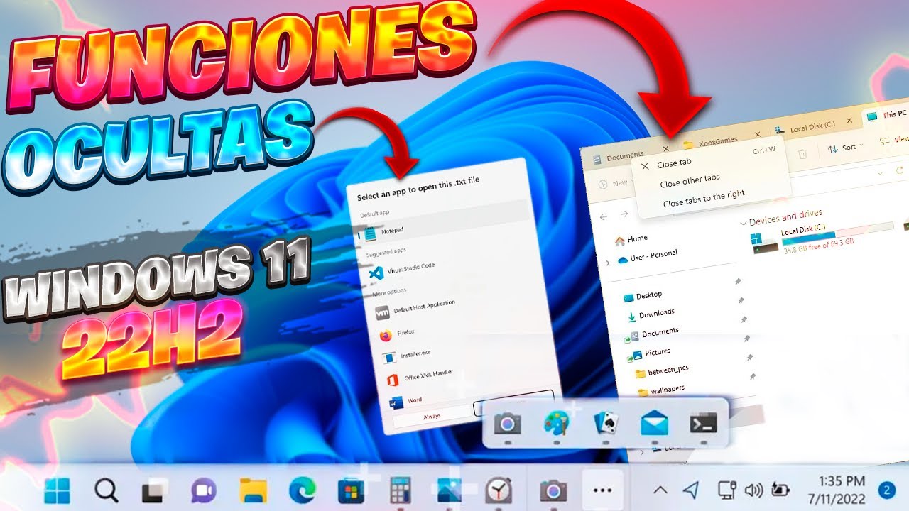 ⚡HABILITA! Funciones OCULTAS en Windows 11 22H2 / ACTUALIZACIÓN Más COMPLETA!