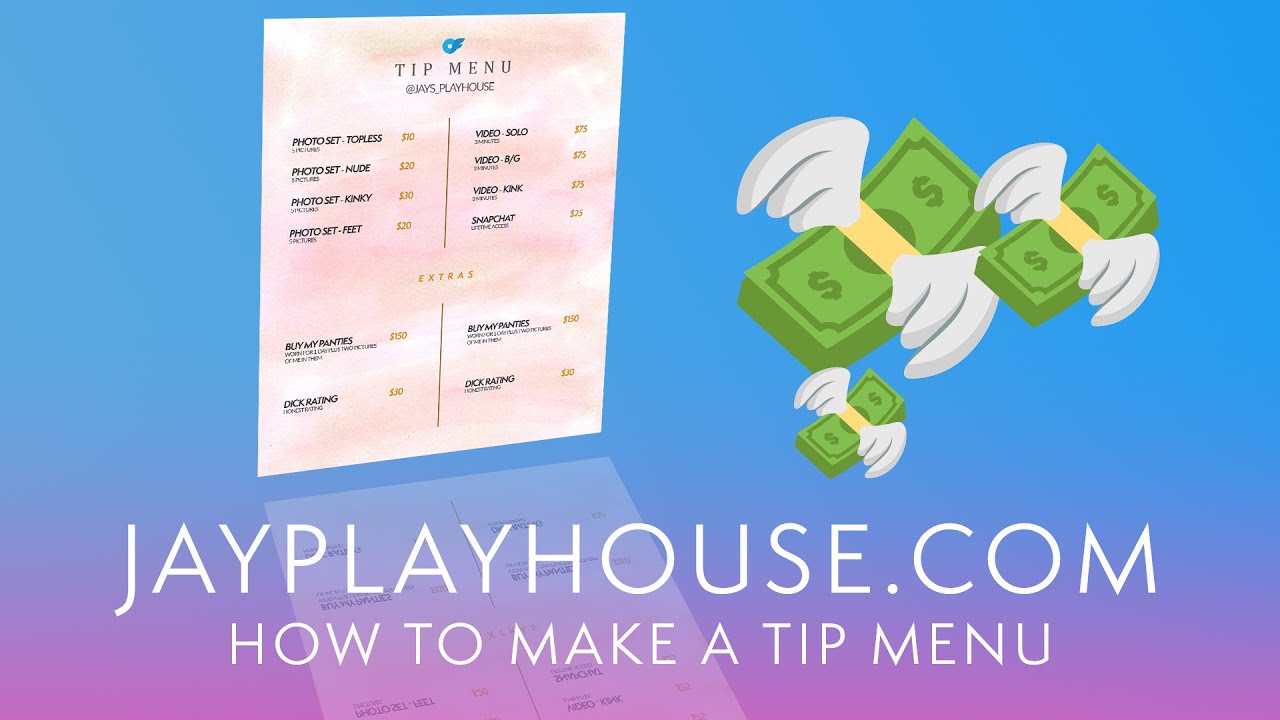How to make an OnlyFans Tip Menu | Jay's Playhouse