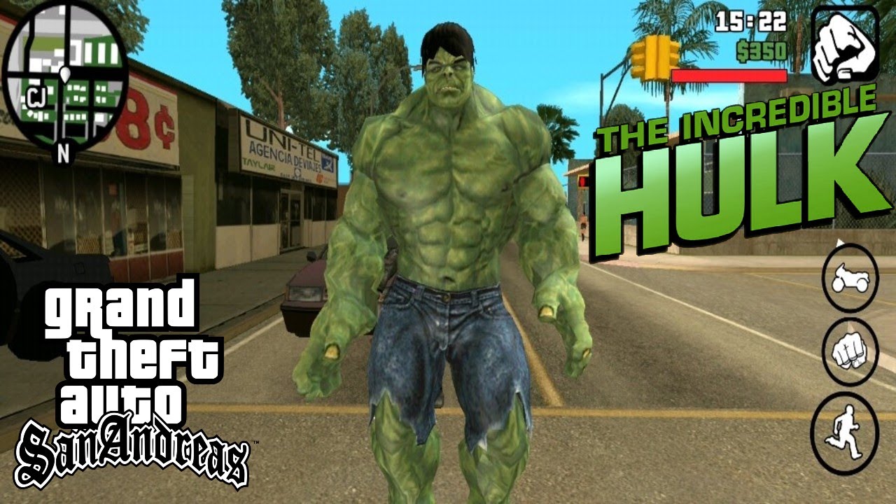 Hulk con Superpoderes para GTA San Andreas Android 2021