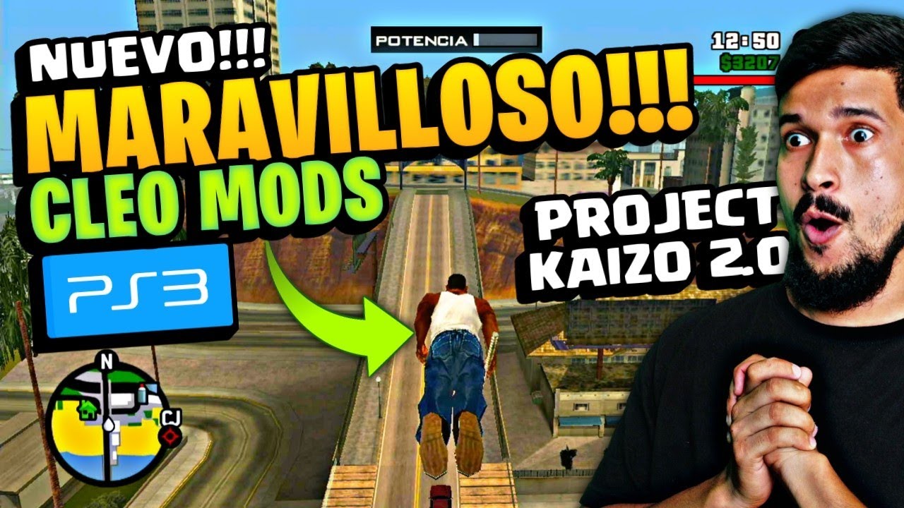 🚀INCREIBLE!!!...GTA SA de PS3 con CLEO MODS!!!😱 PROJECT KAIZO 2.0✅