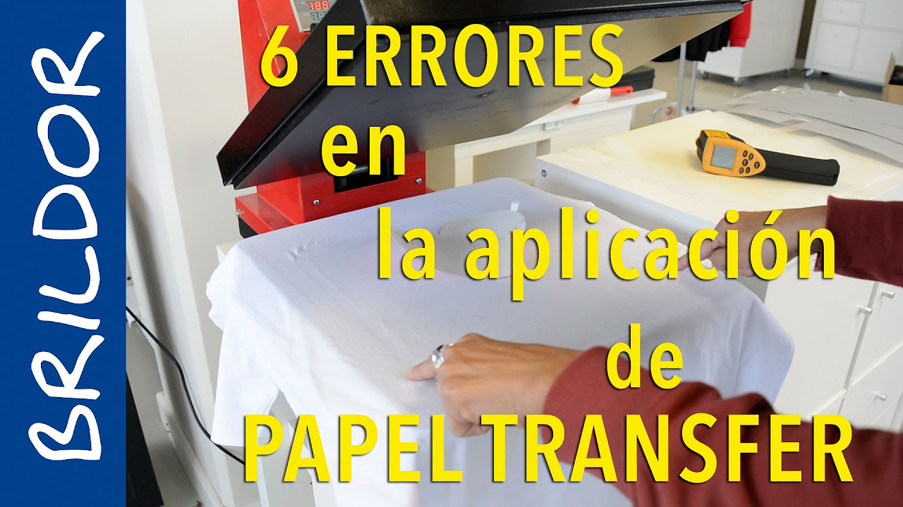 Los 6 errores más comunes en la aplicación del papel transfer
