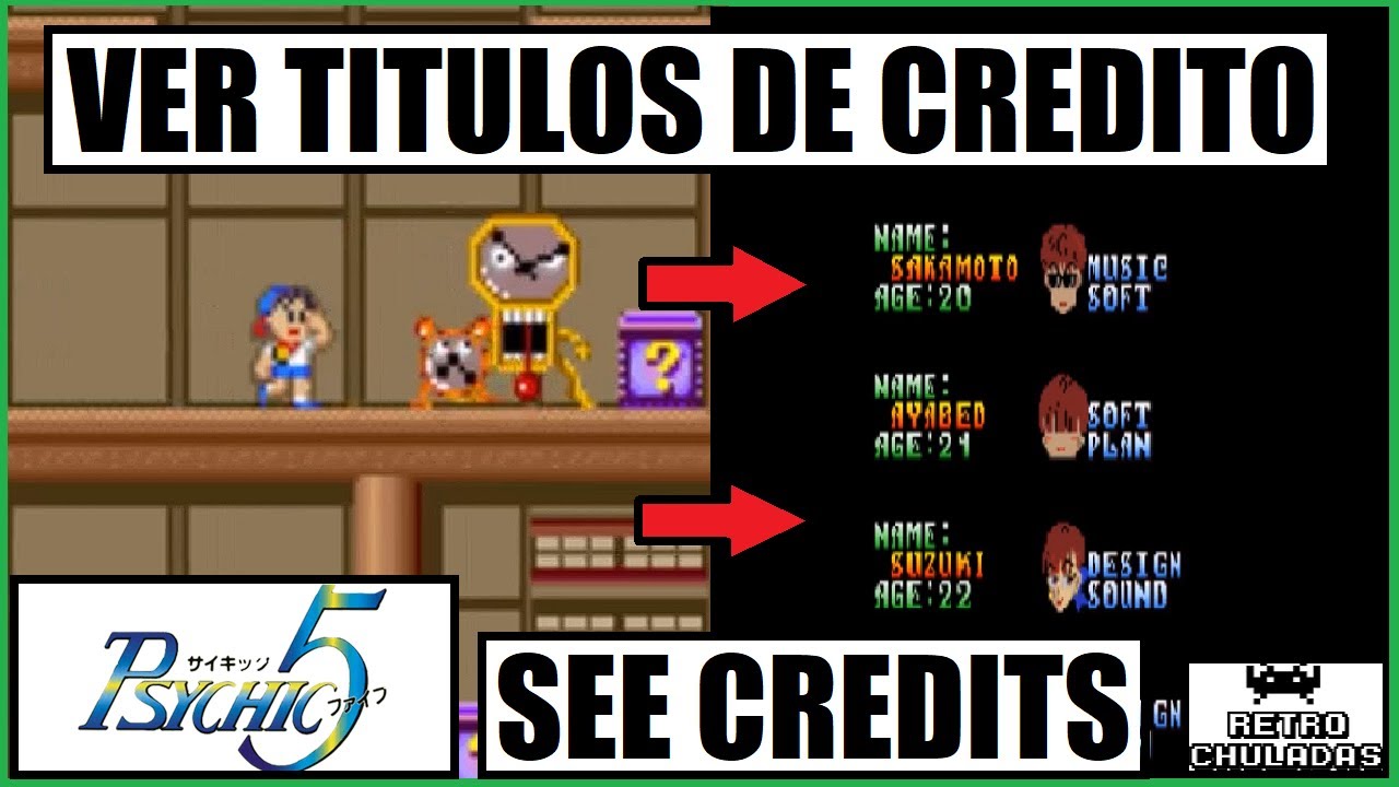 Psychic 5 👧 Ver Titulos de Credito 📃 Truco Arcade | How to See Credits | Arcade Cheat