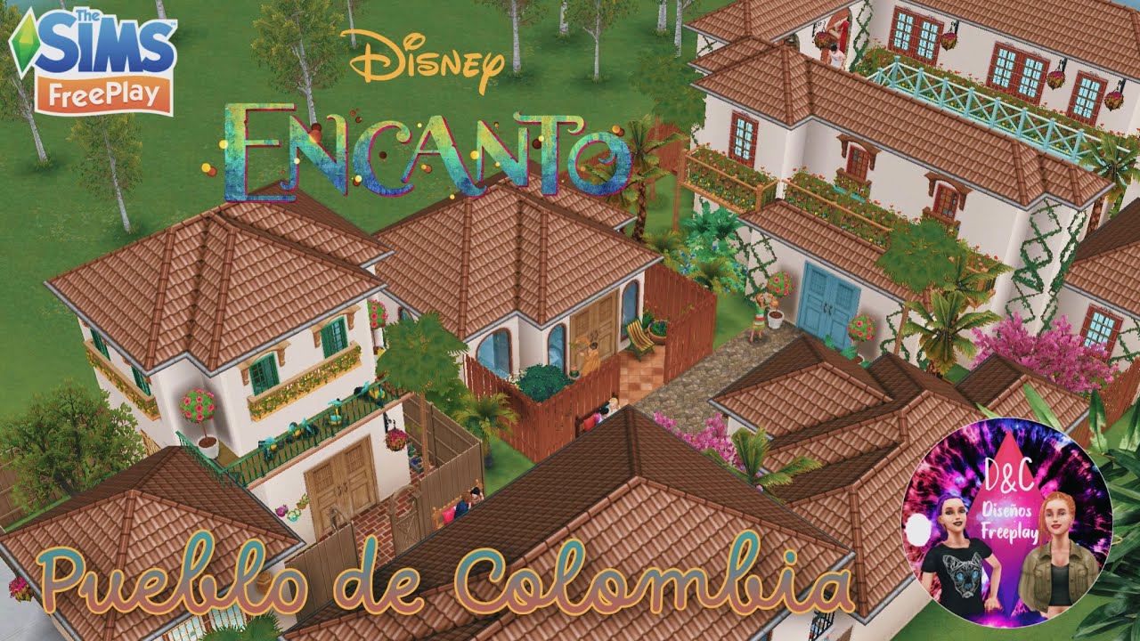 Pueblo de ENCANTO 💐 Barrio Colombiano | The Sims FreePlay | by Danita Sims