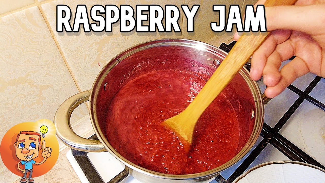 Raspberry Jam Recipe - How to make raspberry jam with honey - Canning Raspberry