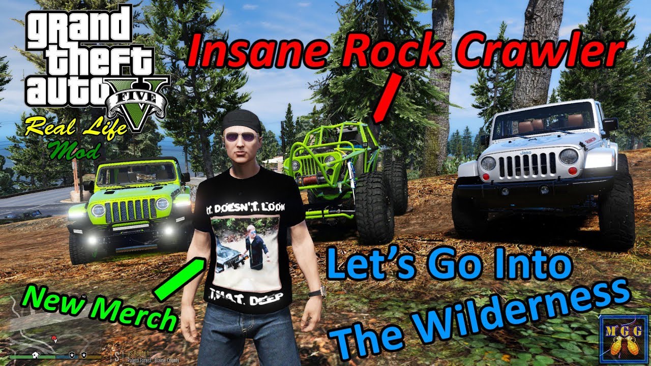 Rock Crawling in a Jeep Buggie and Let's Go Hunting | GTA 5 Real Life Mod Episode 19