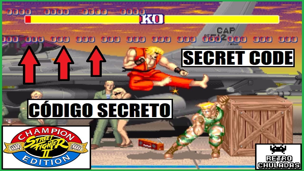 Street Fighter 2 Championship Edition 💥 Comment obtenir un code secret 🔢 Triche d'arcade