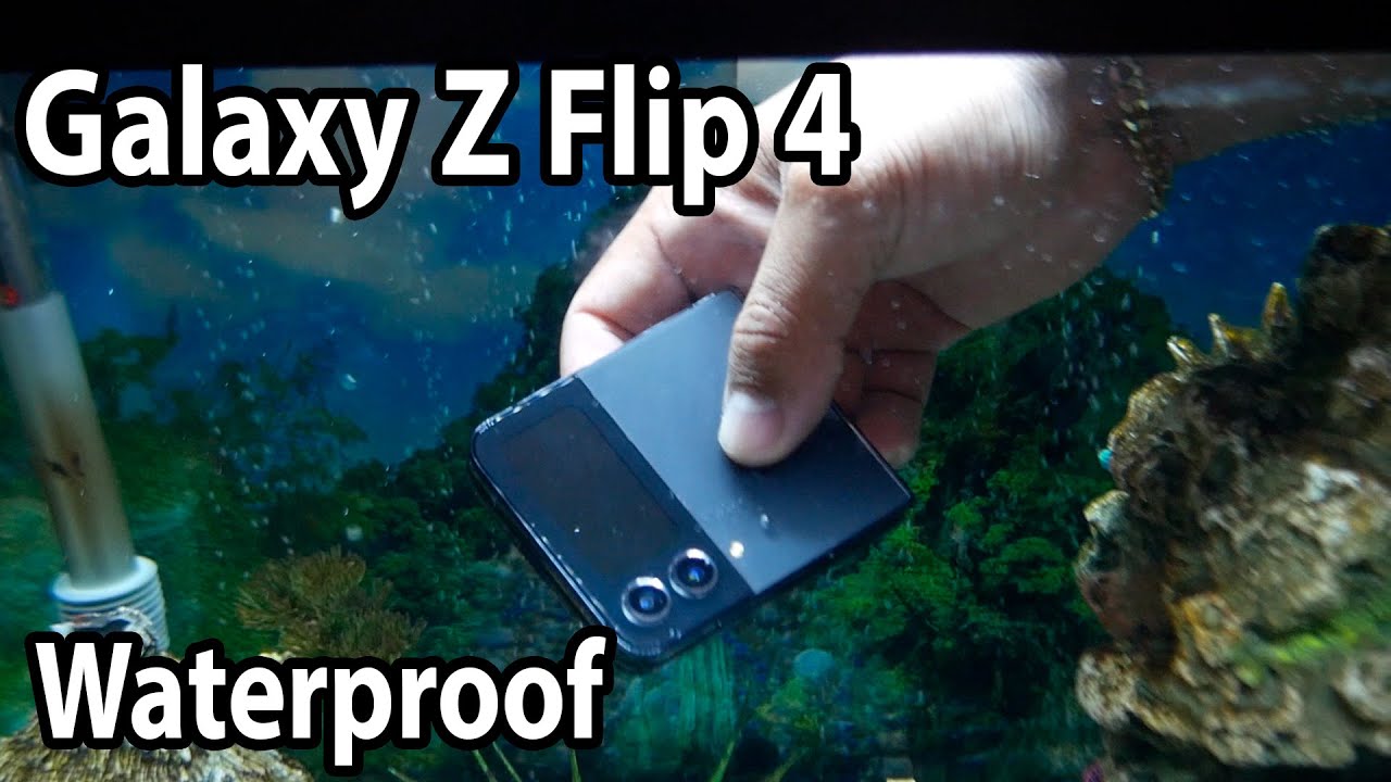 Test d'eau Galaxy Z Flip 4
