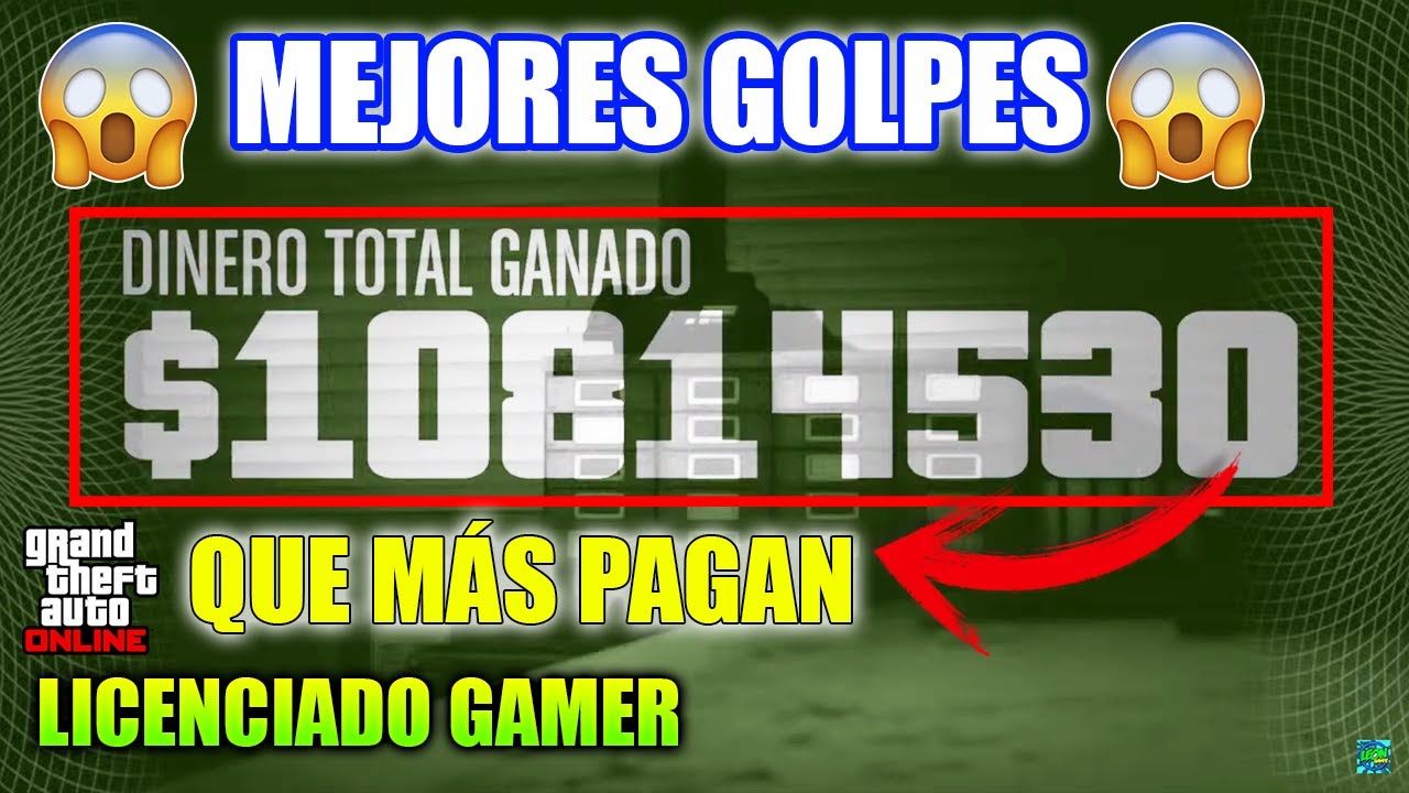📢TOP 10 MEJORES GOLPES que más MILLONES DAN en GTA 5 ONLINE (PS4) 2021