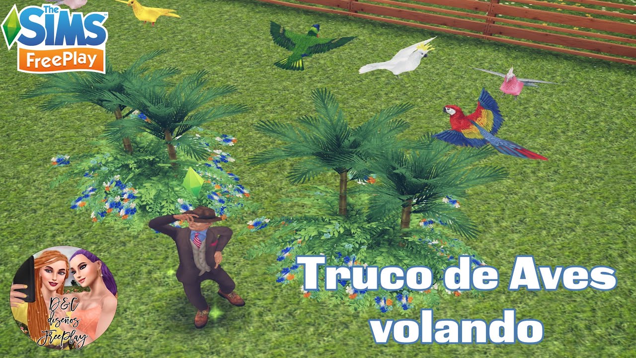 TRUCO AVES VOLANDO 🦜🌴 | The Sims FreePlay | by Danita Sims