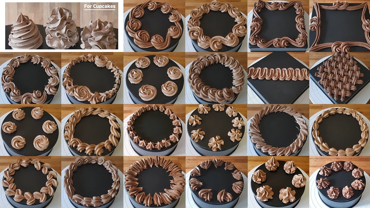 Wilton Nozzle 1M 22 Decoration Ideas for Homemade Cake | Basic and Applications [Subtitle]