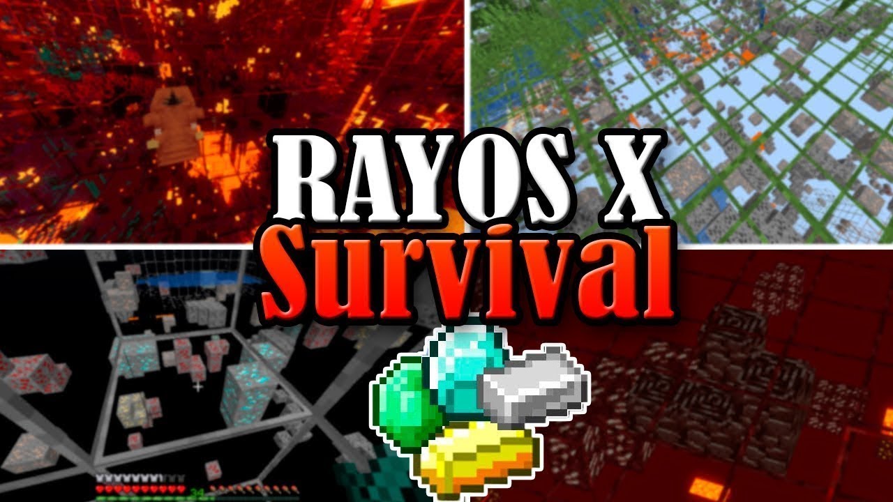 X-RAY en MINECRAFT PE 1.17 | RAYOS-X CON BORDES EN SUPERVIVENCIA SIN TRUCOS 2021