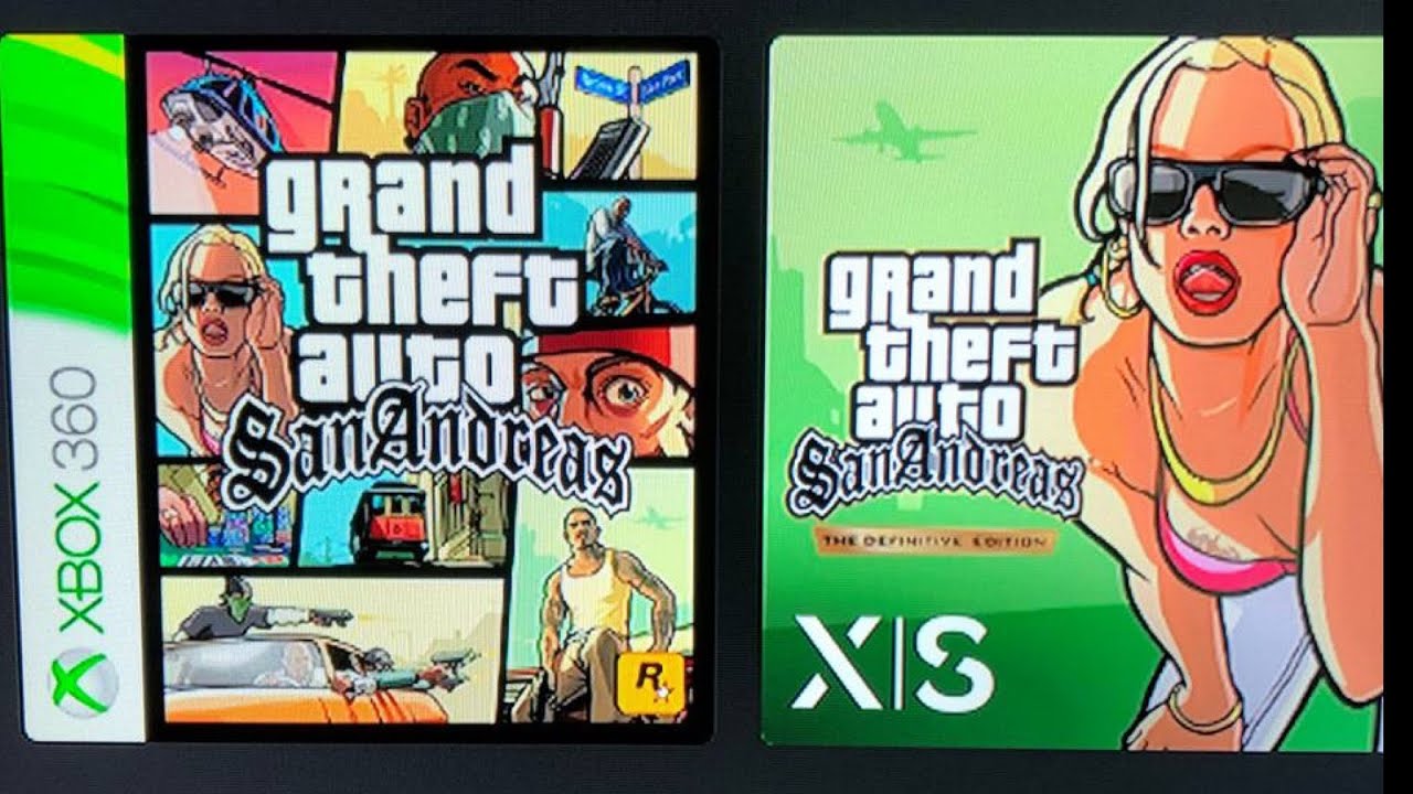 Xbox series S Definitive Edition vs San Andreas 360 Xbox series S vs PS2. 🕹(GTA The Trilogy)