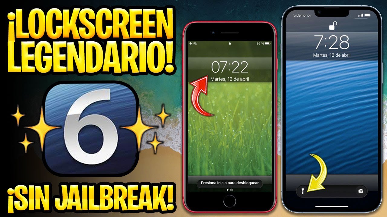 100% GRATIS 📦 PANTALLA DE BLOQUEO DE iOS 6 PARA TODO iPHONE y iPAD