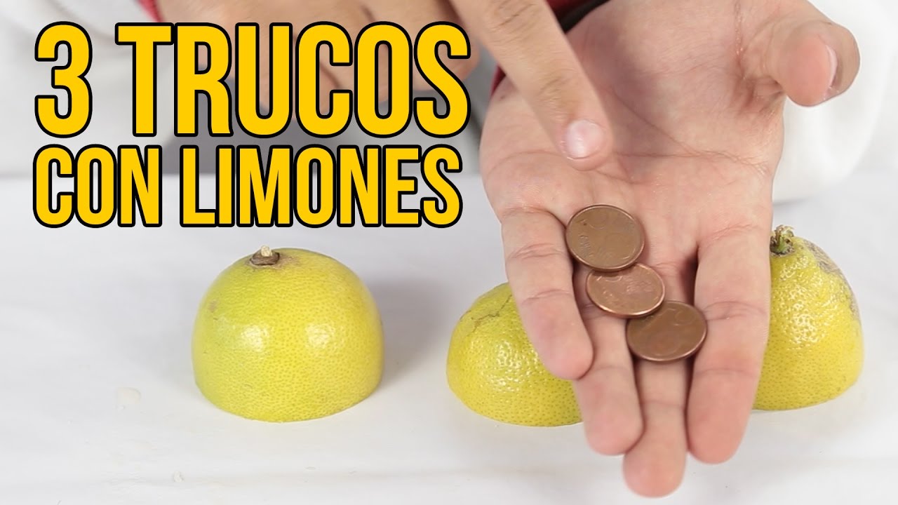 3 INCREÍBLES TRUCOS con limones (Experimentos Caseros)