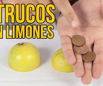 3 INCREÍBLES TRUCOS con limones (Experimentos Caseros)