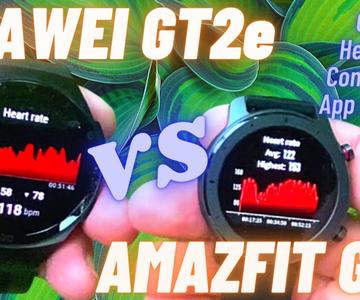 AMAZFIT GTR vs Huawei GT 2e revisión y comparación | Prueba de precisión del GPS | Prueba de aptitud