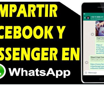 COMO COMPARTIR MI FACEBOOK EN WHATSAPP 🚀 Compartir Perfil de Facebook y Messenger por Whatsapp