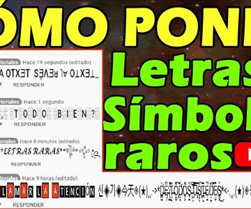 Cómo ESCRIBIR con LETRAS RARAS y SIMBOLOS en YOUTUBE INSTAGRAM y FACEBOOK 😱꧁ŦŘỮĆØ꧂