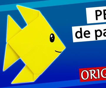 🐟 Cómo hacer un Pez de papel fácil y rápido - Origami fácil para niños y adultos