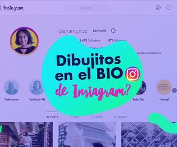 Cómo poner dibujitos en el BIO de Instagram? (+ la app para pre-visualizar tu feed) | Diana Muñoz