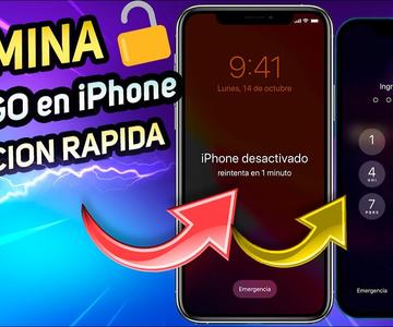 ✅Cómo QUITAR RAPIDO! CODIGO de BLOQUEO en iPHONE 2022 / SUPER SOLUCION!