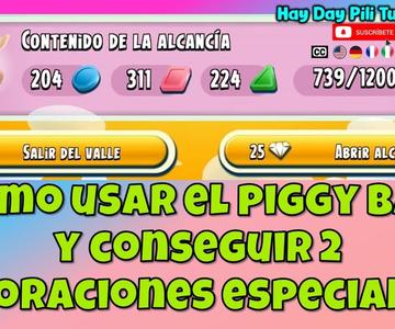 Hay Day - Cómo usar la alcancía de cerdito para comprar 2 premios exclusivos en el valle