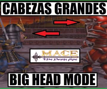 Mace The Dark Age ⚔️ Como activar cabezas grandes🤪Truco Arcade| Cheat| How to activate big head mode