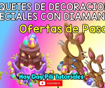 Nuevos paquetes de decoración CON diamantes en hay day. OFERTAS DE PASCUA!