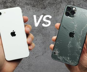 Prueba de caída – iPhone SE (2020) vs iPhone 11 Pro Max
