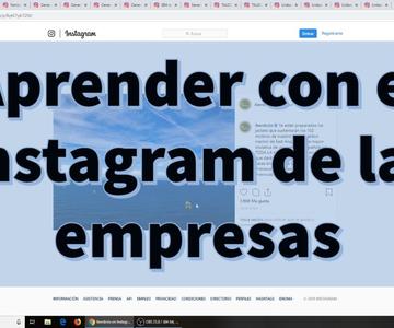 Sigue el Instagram de las empresas para aprender esto