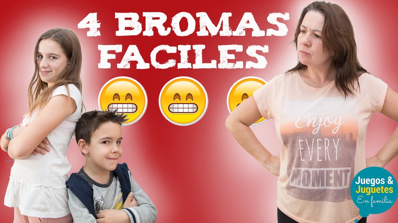 4 BROMAS FÁCILES PARA HACER EN CASA // Juegos y Juguetes en Familia