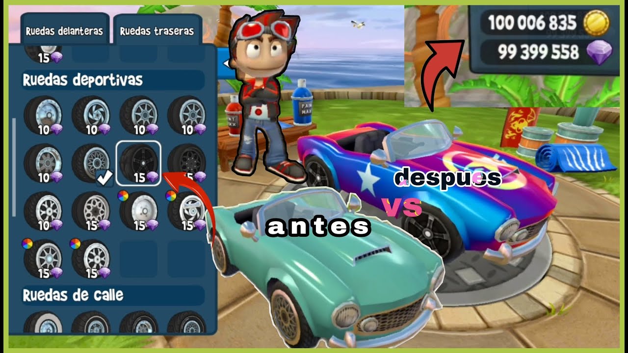 Beach Buggy Racing 2 COMO Comprar y modificar autos