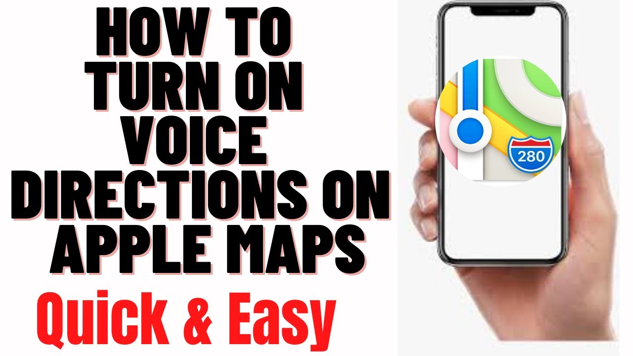 Comment activer les instructions vocales sur Apple Maps