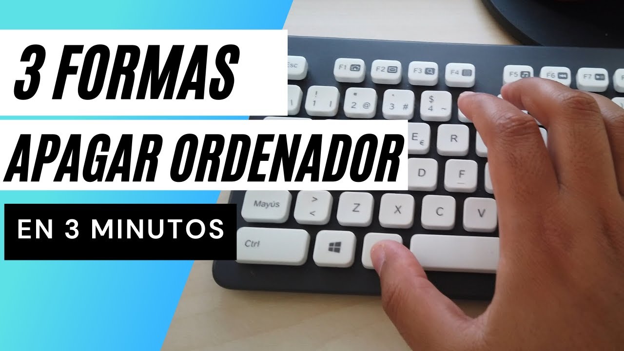 Como Apagar ORDENADOR con Teclado y sin ratón en Windows