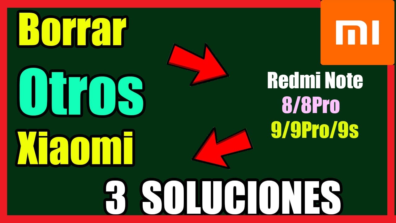 Como Borrar OTROS Archivos en Xiaomi Redmi Note 8/8Pro y Xiaomi Redmi Note 9/9Pro/9s I Solución 2022