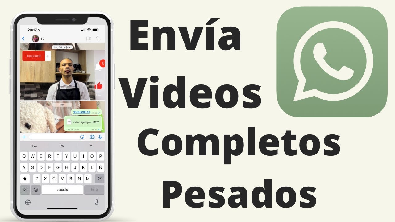 Cómo compartir videos pesados a través de WhatsApp en iPhone