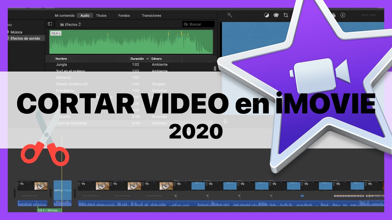 ✂️ Como CORTAR VIDEOS en iMOVIE 🎥 [2021] 10.1.14 Tutorial en Español