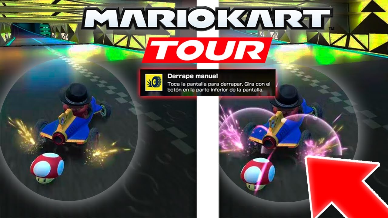 🏁 como DERRAPAR en mario kart tour | DERRAPE MANUAL en Mario Kart Tour