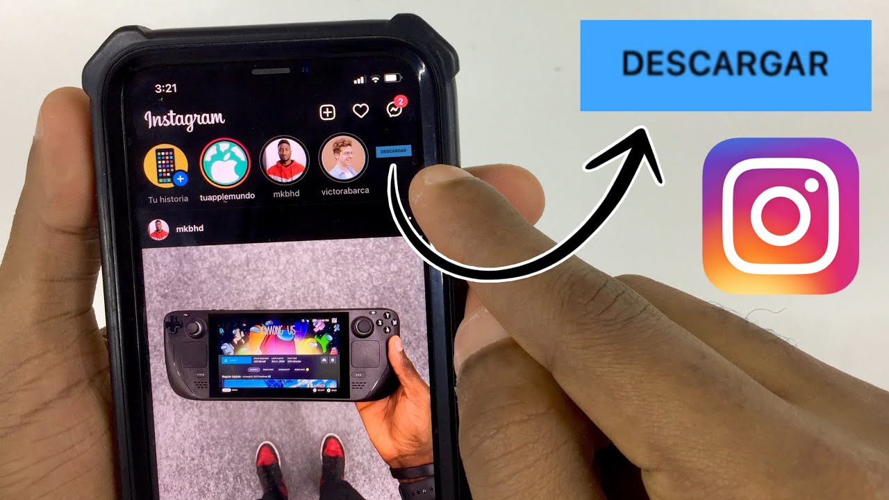 Como descargar videos de cualquier historia o estado en Instagram