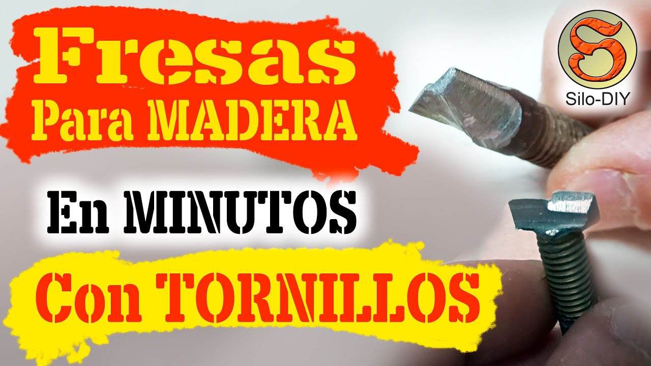 👌 COMO FABRICAR FRESAS PARA MADERA con TORNILLOS ¡FÁCIL! 👀