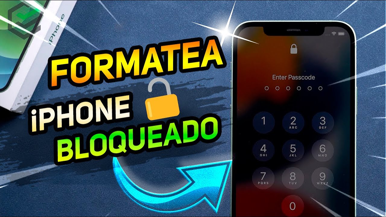 Cómo FORMATEAR⭐ Un iPHONE BLOQUEADO 2022 / MÉTODO MÁS EFICIENTE en un CLIC!