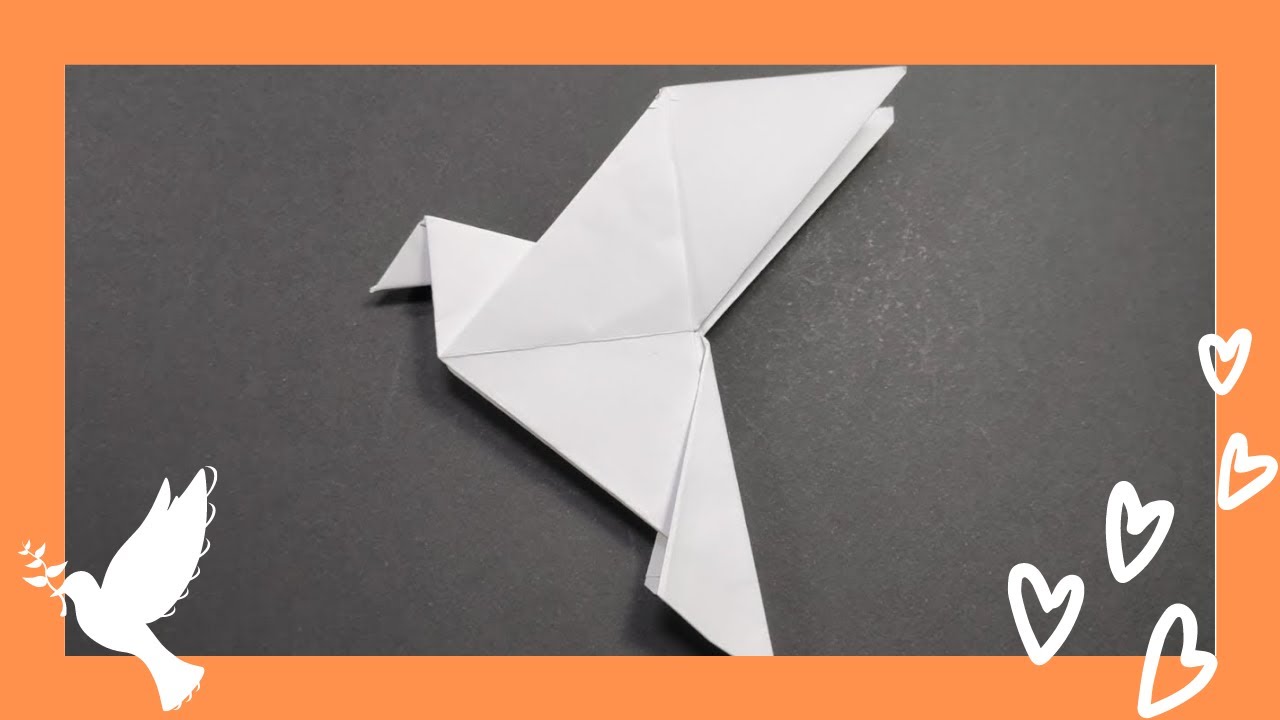 🕊️Como hacer la PALOMA DE LA PAZ. Origami.❤️🕊️