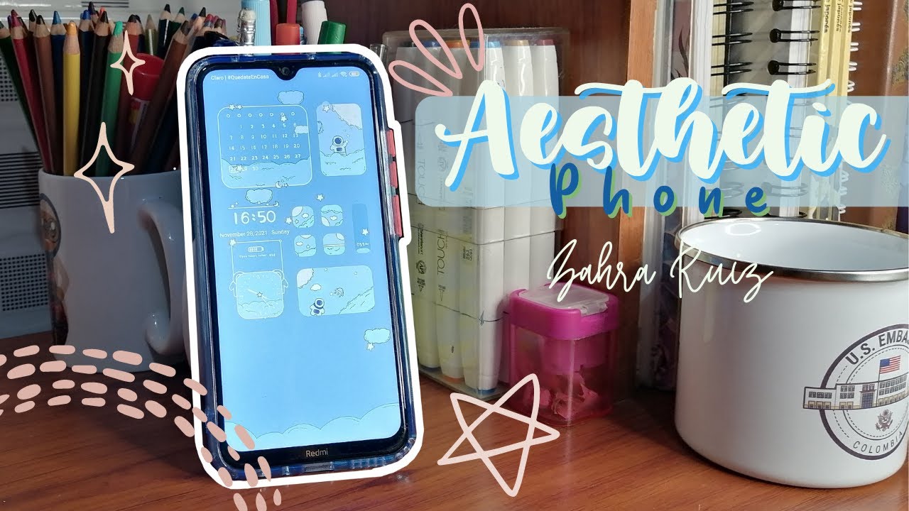 ✨ Como hacer que tu celular luzca aesthetic✨ | Redmi note 8📲 Xiaomi Theme