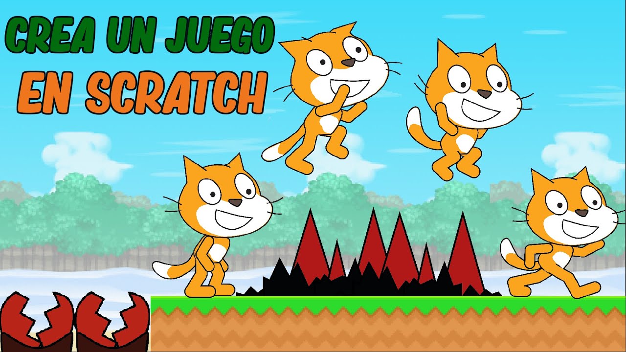 Cómo hacer un videojuego de plataformas en Scratch 3 - 1(Gravedad, fricción, colisiones, movimiento)