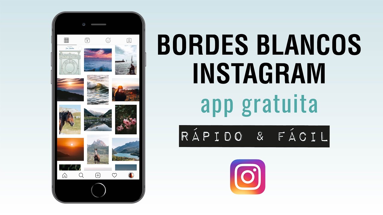 Cómo poner bordes blancos a una foto INSTAGRAM? ⭐️🔝📱 APP GRATUITA