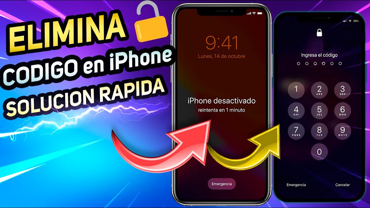 ✅Cómo QUITAR RAPIDO! CODIGO de BLOQUEO en iPHONE 2022 / SUPER SOLUCION!