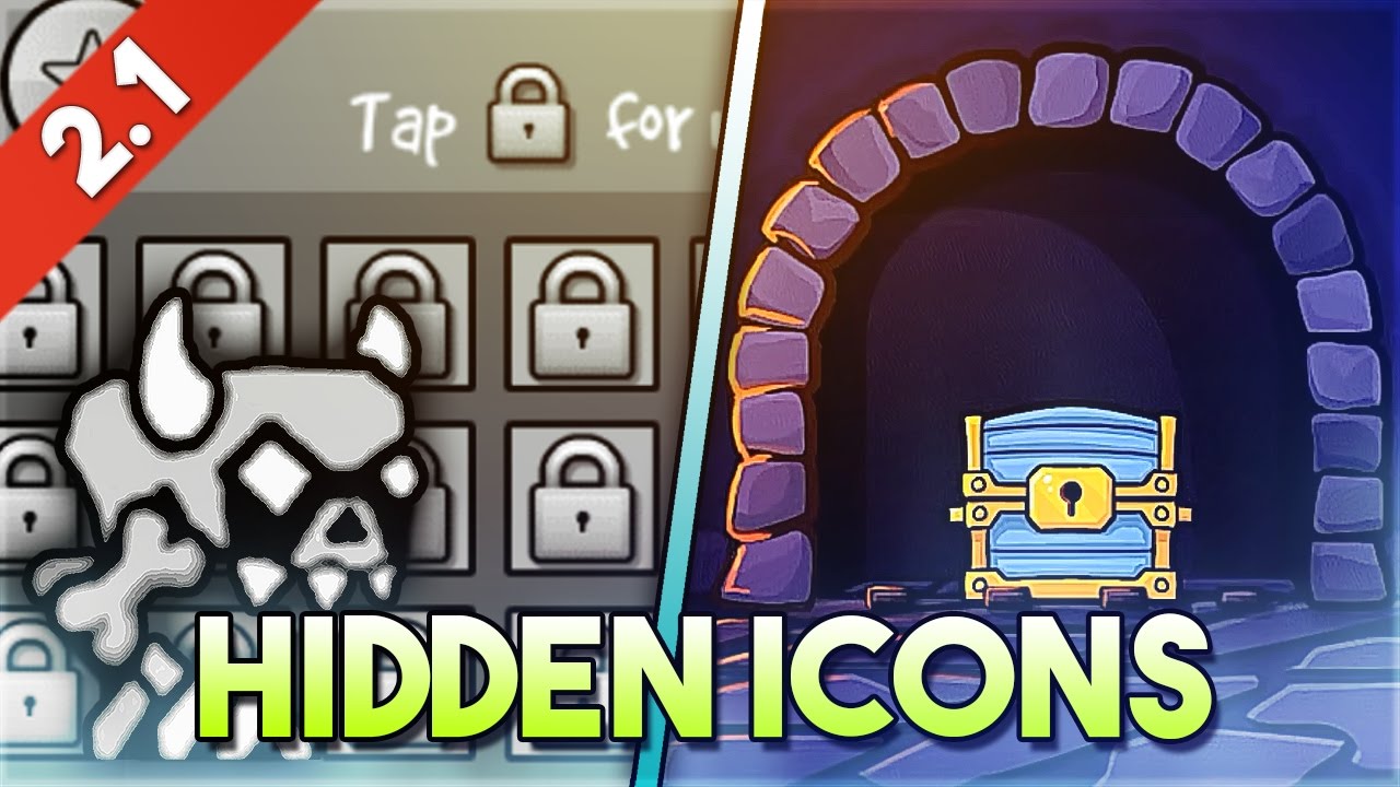 Desbloquea TODOS los ICONOS OCULTOS de Geometry Dash 2.1! (Hidden Icons) | GuitarHeroStyles