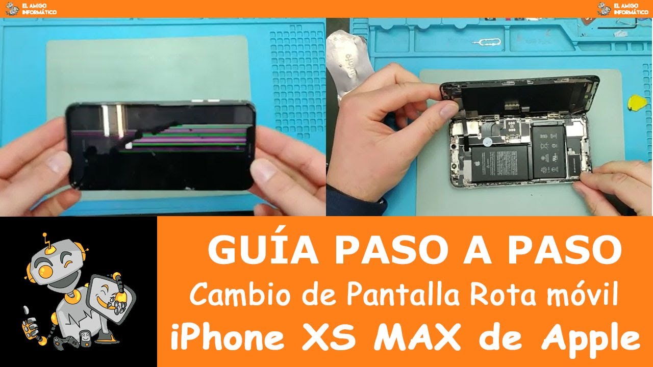 Guía del cambio de pantalla para el móvil iPhone XS MAX de Apple